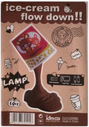 Linda Luminária LED Efeito Sorvete Caindo Ice Cream Abajur