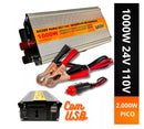 Lucky Inversor 1000w Conversor Entrada 24v Saida 110v