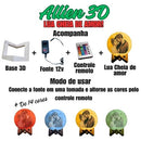 Luminária Lua Cheia 15cm Personalizada Com Foto Várias Cores