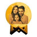 Luminária Lua Cheia 15cm Personalizada Com Foto Várias Cores