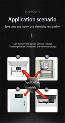 Medidor Elétrico Do Wattmeter Elétrico Com Função De Reset