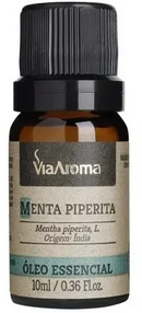 Óleo Essencial Menta Piperita 100% Puro 10ml - Via Aroma