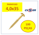 Parafuso Cabeça Chata Philips 4,0x35 Bicromatizado 100un