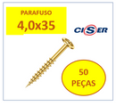 Parafuso Cabeça Chata Philips 4,0x35 Bicromatizado 50un