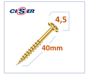 Parafuso Chipboard Ph Flangeado P/ Madeira 4,5 X 40mm 50pçs