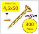 Parafuso Chipboard Phillips P/ Madeira 4.5 X 50 Caixa 300 Pç