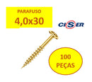 Parafuso Flangeado Philips Madeira 4,0x30 Ciser 100un