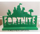 Placa 20cm Fortnite Decoração Festa Mesa Aniversário Enfeite