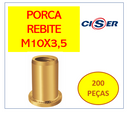 Rebite Com Rosca Interna  Porca Rebite 3,5 H 23 M10 C/ 200