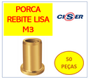 Rebite Com Rosca Interna M3 Porca Rebite Popnut Emb. C/ 50