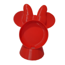 Suporte de Mesa para Google Home Mini estilo Minnie Vermelho