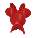 Suporte de Mesa para Google Home Mini estilo Minnie Vermelho