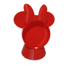 Suporte de Mesa para Google Home Mini estilo Minnie Vermelho