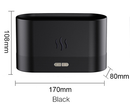 Umidificador De Ar Difusor De Óleos Essenciais Usb Chama