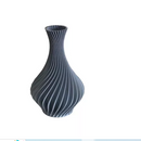 Vaso Plantas Modelo Espiral  Cinza- Jarro Decoração 18CM