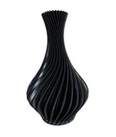 Vaso Plantas Modelo Espiral  Preto - Jarro Decoração 12cm