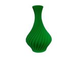 Vaso Plantas Modelo Espiral  Verde- Jarro Decoração 15CM