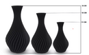 Vasos para Plantas Artificais - Jarro Espiral Decoração Sala