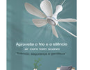Ventilador De Teto Portátil Usb Silencioso 6 Pás Ceiling Fan