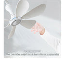 Ventilador De Teto Portátil Usb Silencioso 6 Pás Ceiling Fan