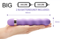 Vibrador Massageador Duplo Silencioso Impermeável 18cm