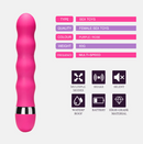 Vibrador Massageador Duplo Silencioso Impermeável 18cm