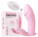 Vibrador Vestível tipo borboleta recarregável com controle