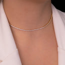 CHOKER RIVIERA FINA ZIRCÔNIAS REDONDAS