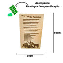 Quadro Oração de São Francisco de Assis em MDF 50x30 cm Branco