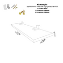 Prateleira Linha-Furta cor Com Borda De Pvc Branco 60x20 cm