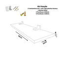 Prateleira Linha Furta-Cor Com Borda De Pvc Branco 40x20 cm