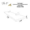 Prateleira Simples 70x15 cm Com Suporte Em Mdf Branco