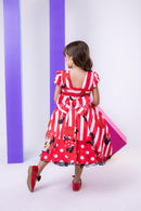 Vestido Infantil Temáticos da Gigi Minnie/Minie Vermelha