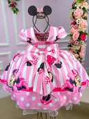 Vestido Infantil Temáticos da Gigi Minnie/Minie Rosa