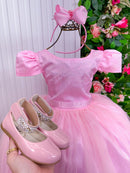 Vestido Enjoy Longo Rosa Bebe Babadinho