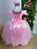 Vestido Enjoy Longo Rosa Bebe Babadinho