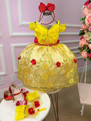 Vestido Princesa Tematico Bela e a Fera