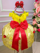 Vestido Princesa Tematico Bela e a Fera