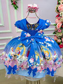 Vestido Infantil Temáticos da Gigi Frozen Florido