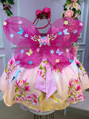 Vestido Infantil Temáticos da Gigi Fadas - Tinker Bell - Sininho Rosa
