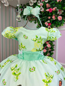 Vestido Temático Luxo Tiana A Princesa e o Sapo