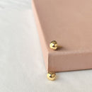 BRINCO DOURADO MEIA ESFERA P 9MM