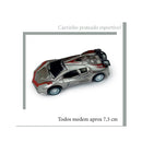 Kit 6 carrinhos de fricção coloridos e 1 helicóptero asa móvel + ambulância