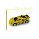 Kit 6 carrinhos de fricção coloridos e 1 helicóptero asa móvel + ambulância