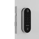 Fechadura Digital LIA Rolete Cromo - biometria senha chave