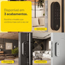 Fechadura Digital LIA Rolete Cromo - biometria senha chave