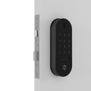Fechadura Digital LIA Rolete Preto Fosco - biometria senha chave