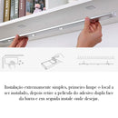 Luminária Barra Led C/ Sensor Presença para decoração bancada luz indireta quadros armário guarda-roupa