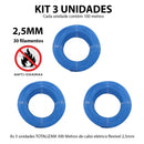 Kit 3 Cabo Eletrico Flexivel