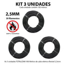Kit 3 Cabo Eletrico Flexivel